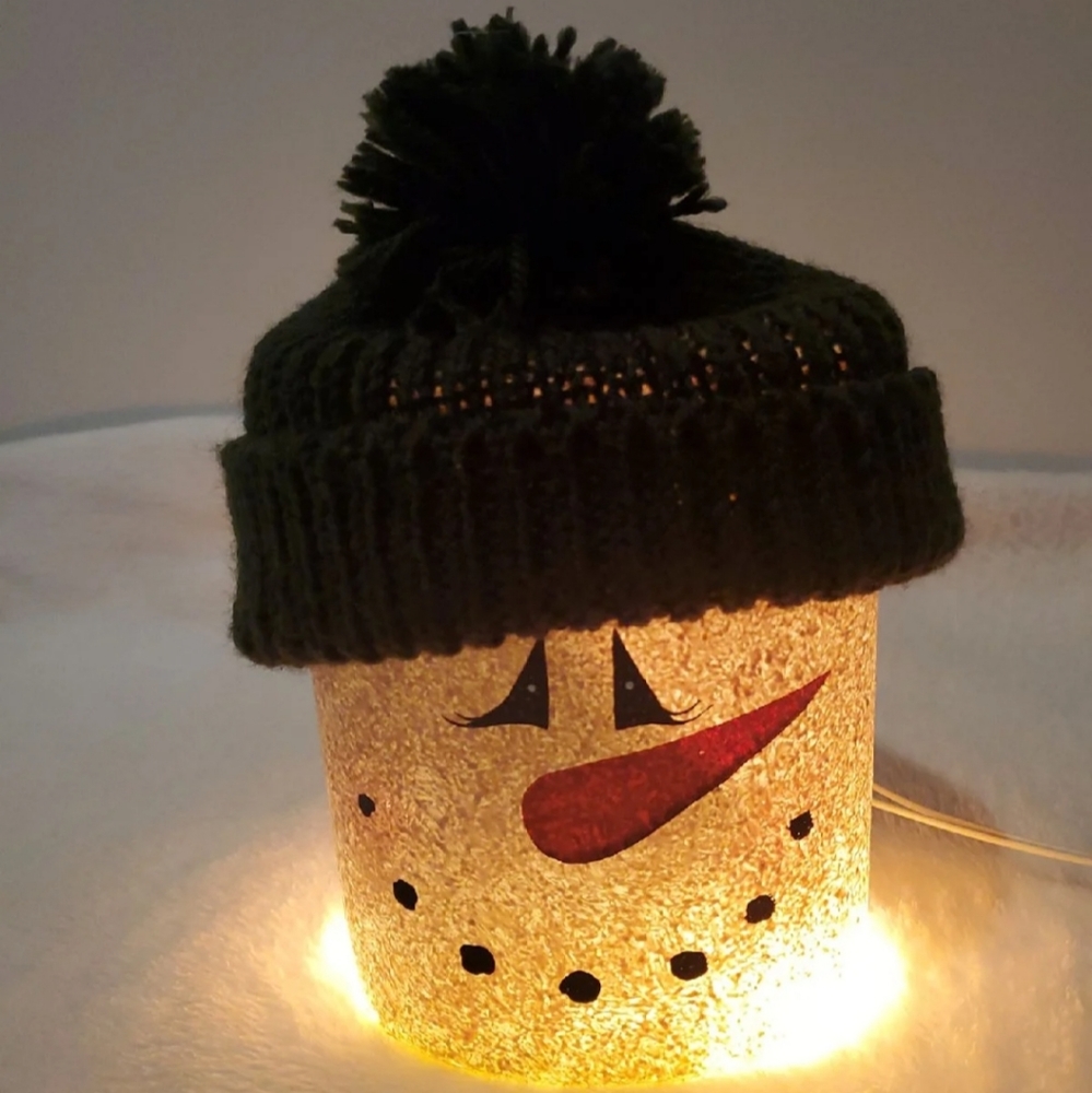Lighted Plug In Snowman
